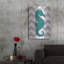 Rosecliff Heights «Seahorse» par Artpoptart, art mural en métal-650899897