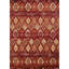 Tapis rouge à motif géométrique Randolph-23169920