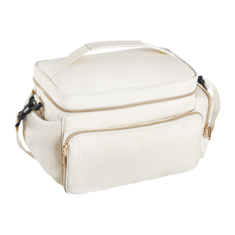 Sac de tire-lait portable avec glacière isolée et matelas à langer imperméable - Étui de transport de grande capacité pour maman