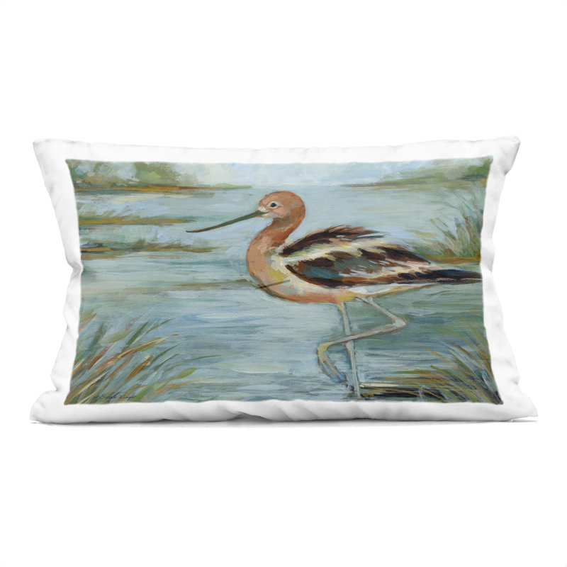 Coussin décoratif imprimé nautique Trio, design par Susan Winget