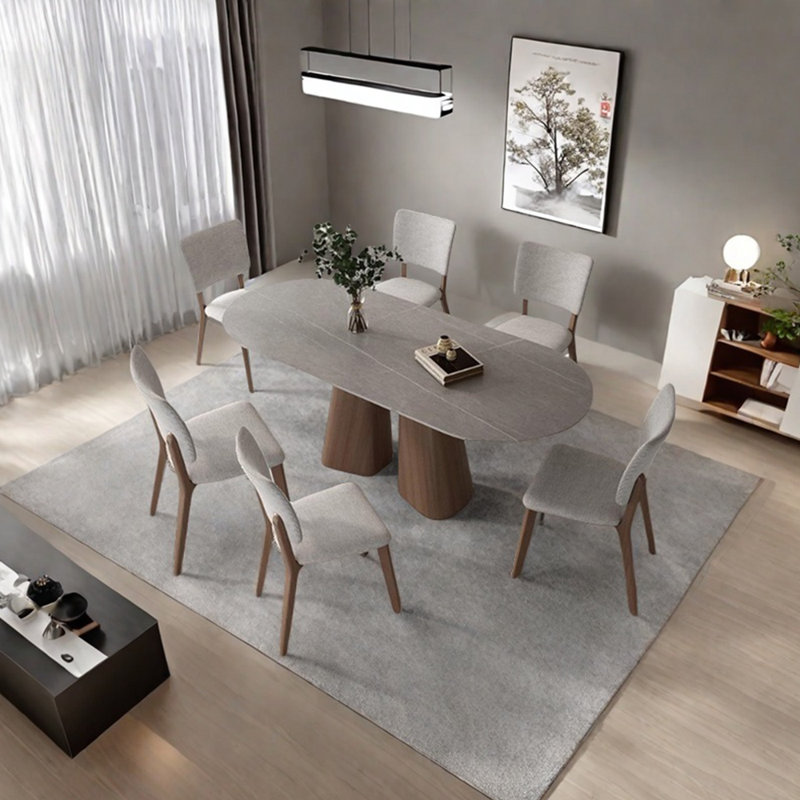 Ensemble de table à manger moderne et minimaliste, H 29,53 po x L 55,12 po x l 31,5 po