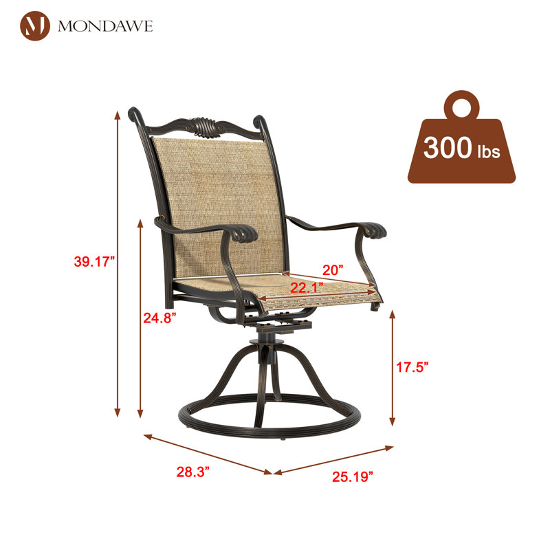 Fauteuil pivotant de patio