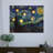 LED Lighted Canvas- Starry Night and Candle Set-1574276851