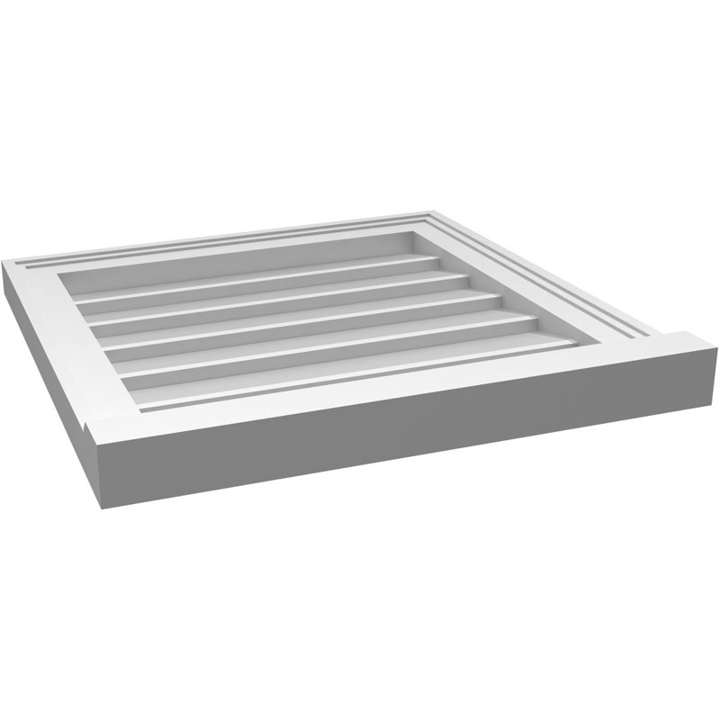 Cadre de seuil Brickmould, brun clair apprêté, H 20 po x l 20 po x P 2 po