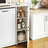 37.4" Mini Fridge Cabinet Coffee Bar with Power Outlet, Fits 24" Wine Fridge-790485335