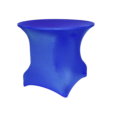 Eider & Ivory™ Round Spandex Stretch Tablecloth - Fits Tables 30" High