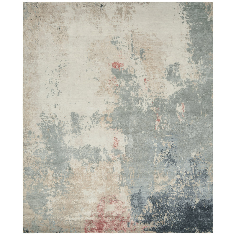 Abstract Area Rug, Runner 2'6" x 10'