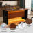 63" Modern Kitchen Island With Marble-Look Surface, LED Lights & Grille Design For Dining Room, Living Room, Black(Island Only)