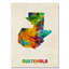 « guatemala aquarelle map », impression sur toile tendue-15720830