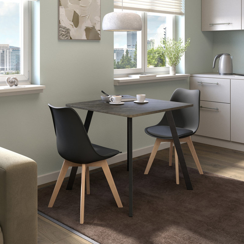 2 - Person Dining Set, Slate Grey / Grey