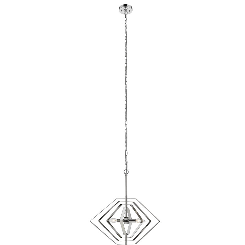 Lustre géométrique unique à 2 lumières Hanes