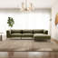 Canapé modulaire en velours en L Lyy