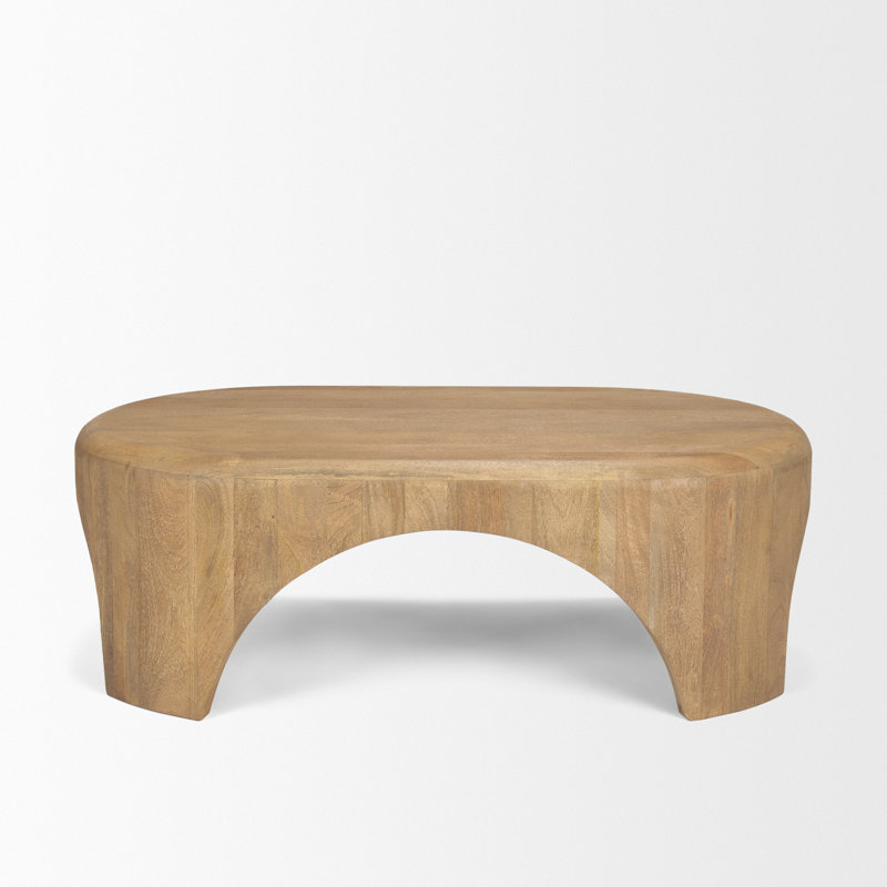 Shima Oval Coffee Table, Brown