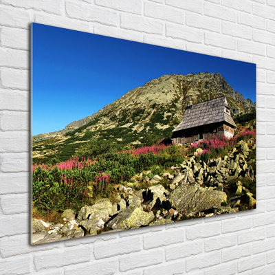 Bacówka In The Valley - No Frame Print on Glass