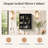 Modern Arched Recessed or Surface Mount Medicine Cabinet with Mirror (Set of 2)-486603564-486603555