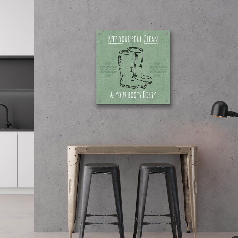«Home Grown I» par Jess Aiken, art mural en verre acrylique, 24 po x 24 po, H 24 po x l 24 po x P 0,2 po