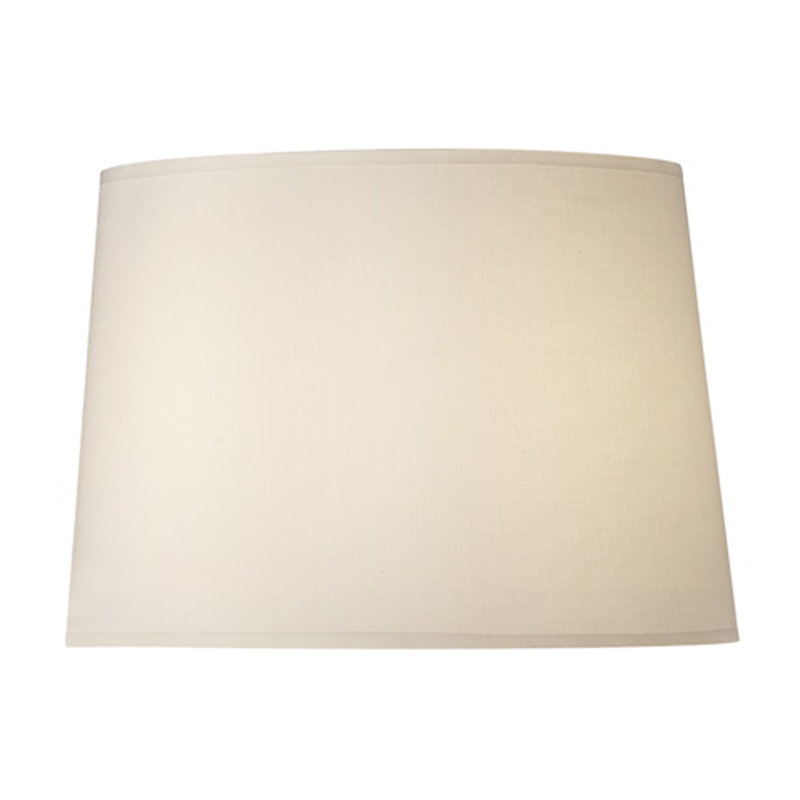 Abat-jour tambour en lin H 10 po x l 14 po (araignée), Beige clair