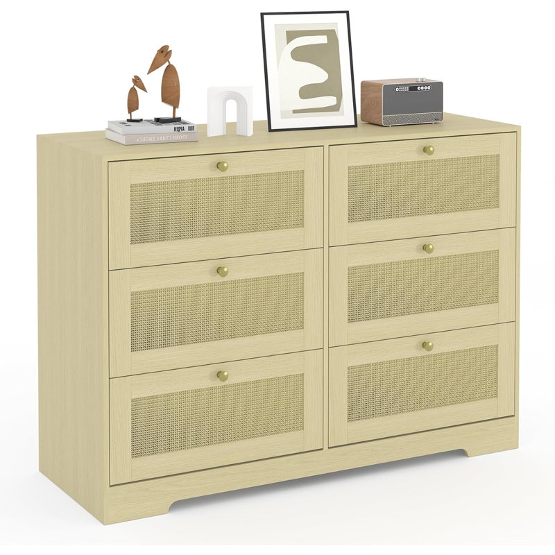 Commode en rotin 8 tiroirs