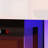 Polcin Minimalist TV Stand with Electric Fireplace and Multi-Color LED Light