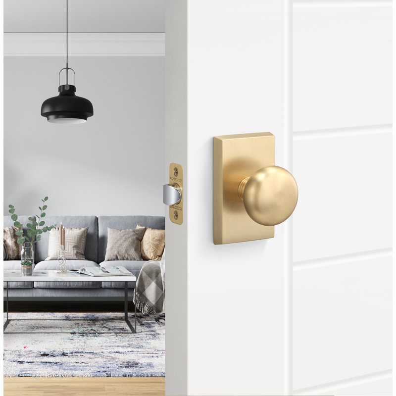 Ridgecrest Mountain Oakley Passage Knob, Satin Brass