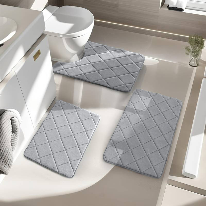 Ensemble de tapis de salle de bain 3 pièces