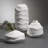 Textured Matt White Porcelain Vase