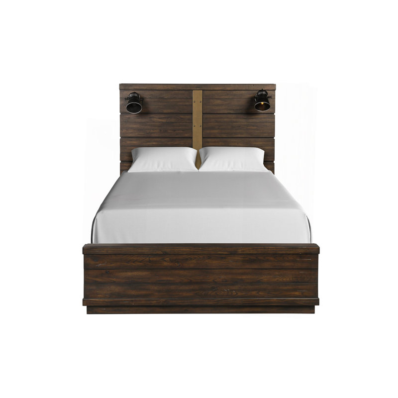 Queen Industrial Designed Bed W/ Bluetooth And Lights