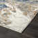Modern Abstract Blue Gray Gold Area Rug