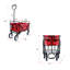 Chariot de plage pliant Wagon Garden (rouge)-117353985-117353986