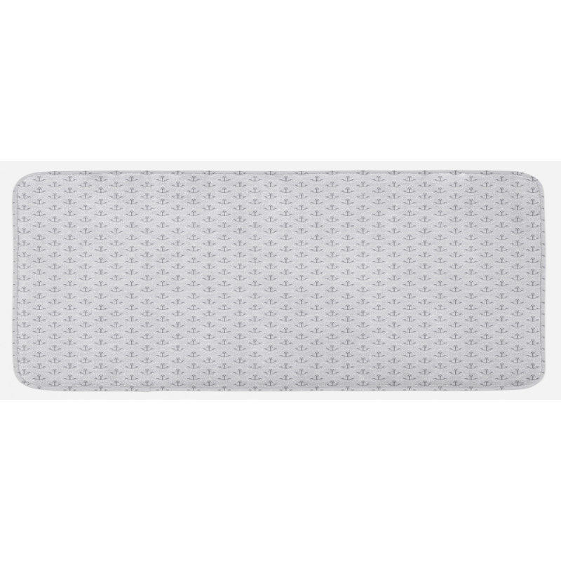 Tapis de cuisine simple à motif de vagues inspiré de l'océan Oceanic Sea Life