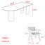 Ensemble de table de salle à manger en bois massif de style américain Vincentina-994741002
