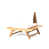 Coussin gris beige / structure naturelle