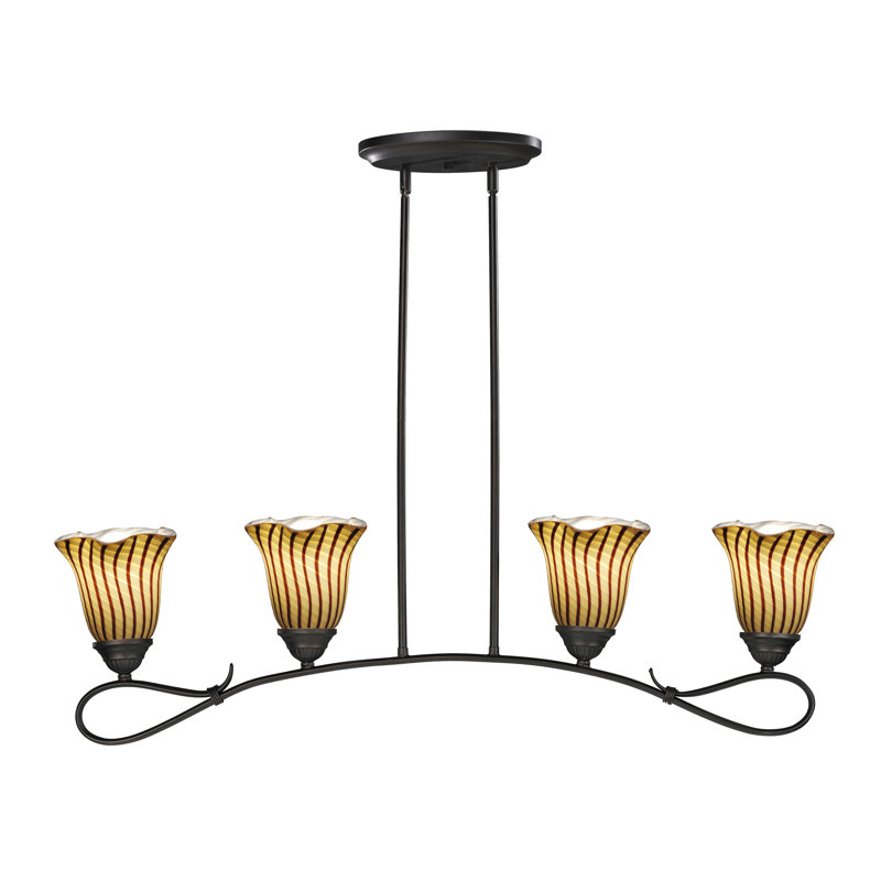 Werner 4 - Light Dark Bronze Kitchen Island Pendant