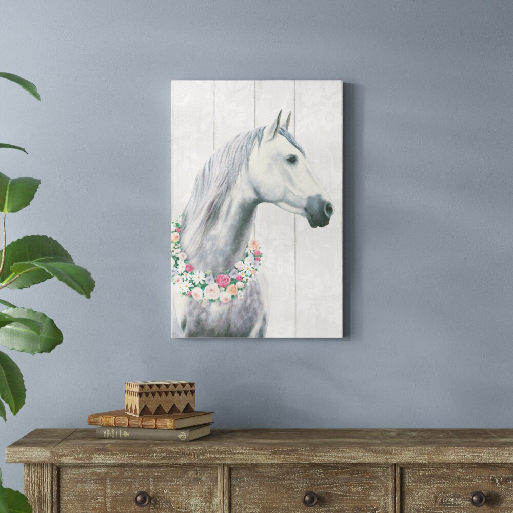 Leinwandbild Spirit Stallion I on Wood Crop von James Wiens