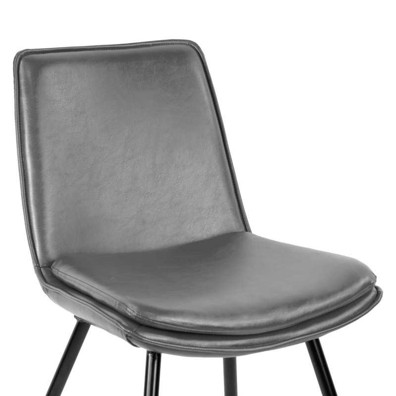 Chaise d'appoint rembourrée à dossier solide, Gris