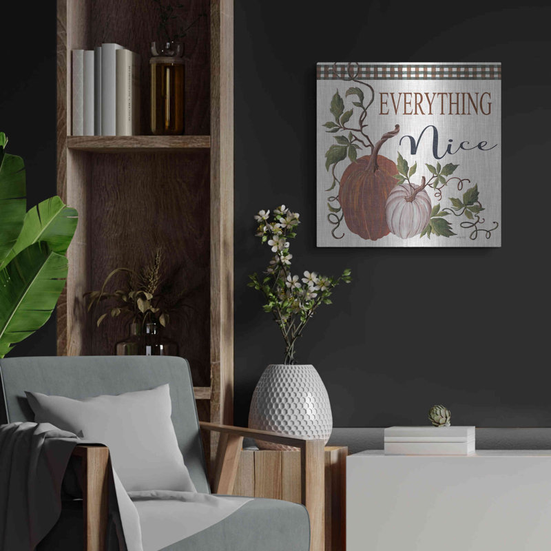 «Everything Nice» par Cindy Jacobs, art mural en métal, H 24 po x l 24 po