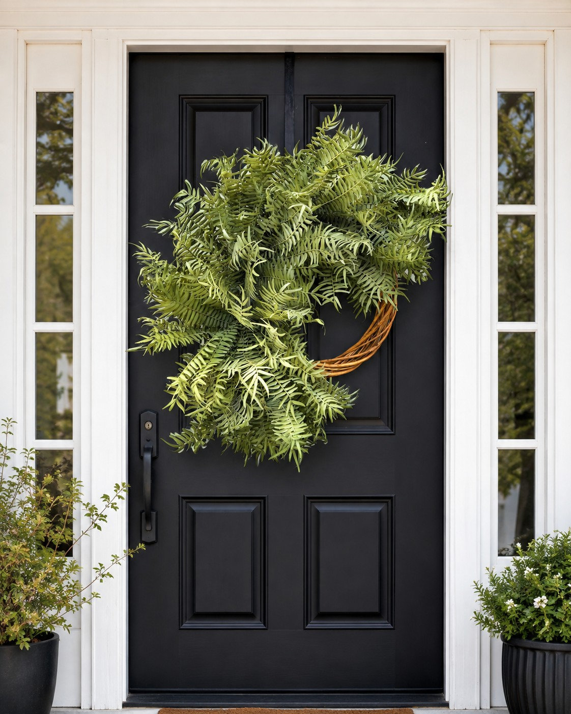 26'' Faux Fern Plastic Wreath