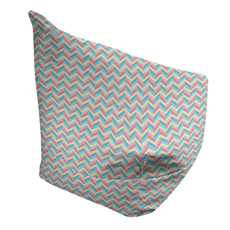 Petite chaise à sacs à billes & Leffel, H 120 po x L 2 po x P 60 po, Bleu / rose, Pas de bourre