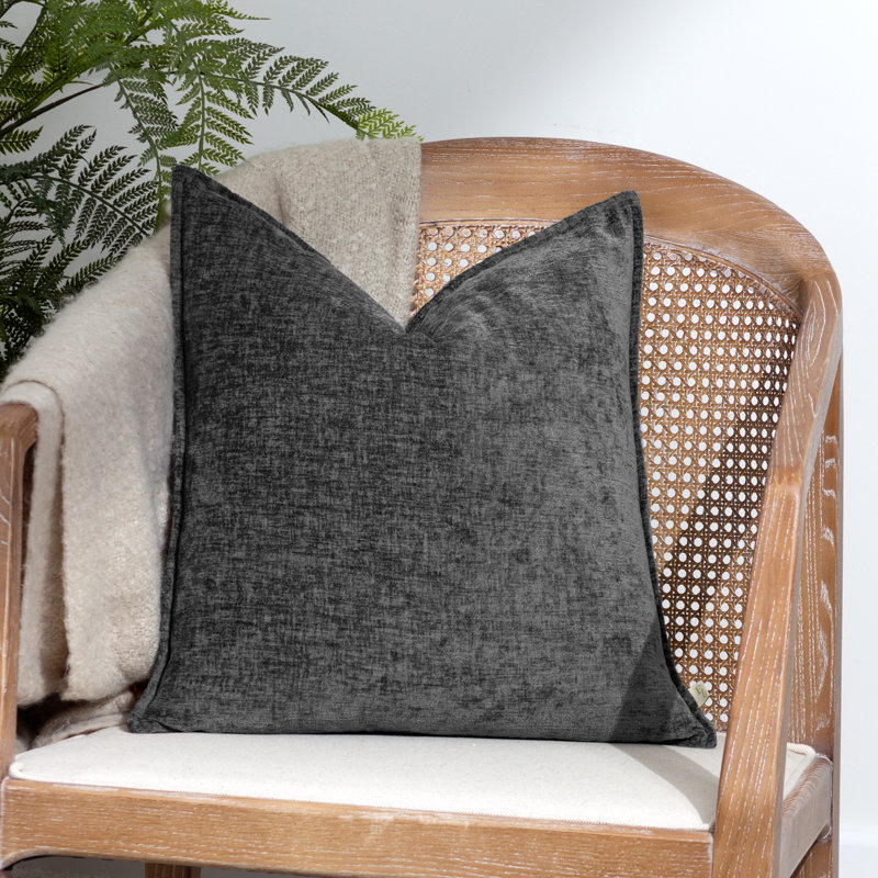 Randale Square Cushion, Charcoal