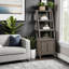 Universal Bookshelf Pier, No Assembly Required, Smoky Greige Finish