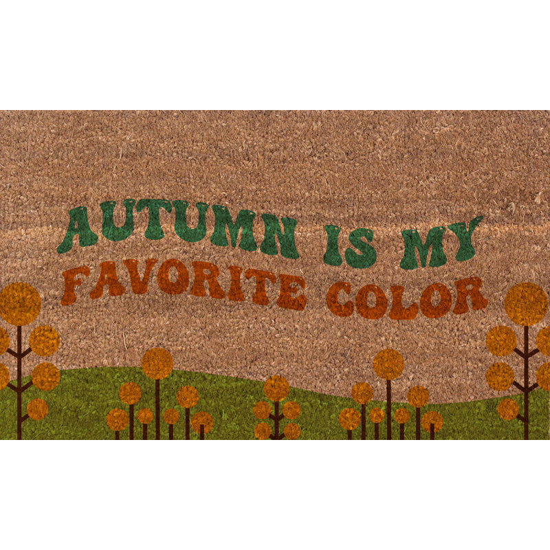 Paillasson extérieur antidérapant Etzio Autumn Is My Favorite Color, L 18 po x L 30 po