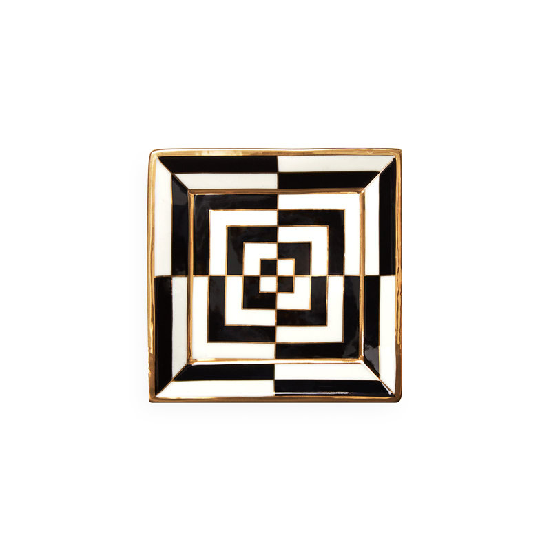Op Art Ceramic Decorative Tray