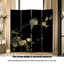 Paravent pliable en aluminium avec toile noire-839705568