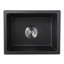 Évier de bar en quartz avec crépine L 13,77 po x l 17,71 po Quartz