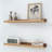 Solid Elm Wood Floating Shelves Set Of 2