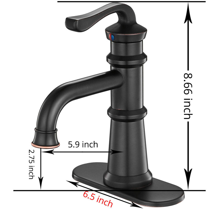 Robinet de salle de bain à un trou