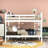 Full Over Bunk Bed In White, Solid Wood Design, For Accessibility, Upper Guardrail, Bottom Headboard, Space - Efficient Bedroom Setup White Bed, Plywood And Pinewood Blend, , Length , Ideal Sleepover