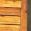 Banc de patio en bois et métal-391383449