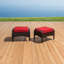 Barcelo Rattan Club Ottoman with Cushion-1523223139