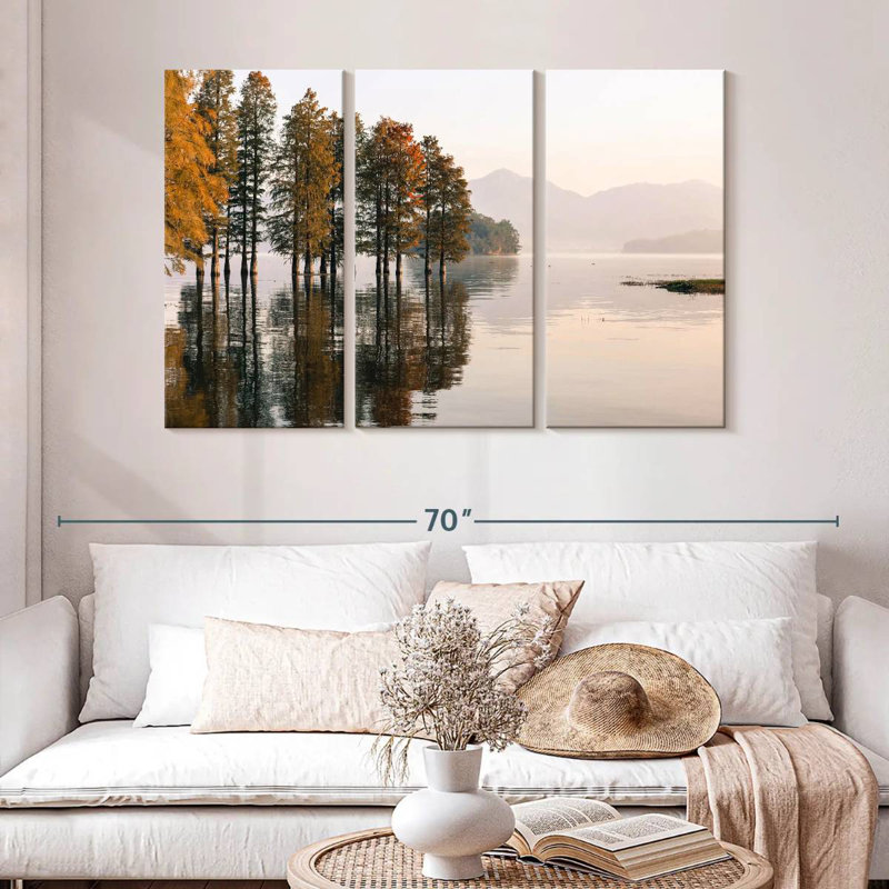 Harnek Metasequoia Lake Reflection, H 32 po x l 50 po